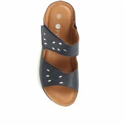 Pavers Fully Adjustable Leather Mule Sandals - GENC35001 / 321 720