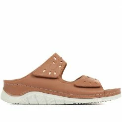 Pavers Fully Adjustable Leather Mule Sandals - GENC35001 / 321 720