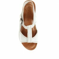 Fly Flot Leather Wedge Sandals - FLY35115 / 322 207