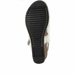 Fly Flot Leather Wedge Sandals - FLY35115 / 322 207