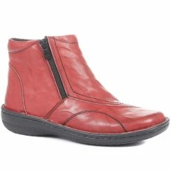 Pavers Ladies Zip Leather Ankle Boots - LUCK34005 / 321 855 / 321 855