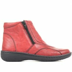 Pavers Ladies Zip Leather Ankle Boots - LUCK34005 / 321 855 / 321 855