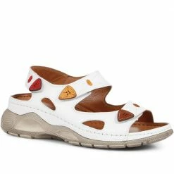 Pavers Touch-Fasten Leather Sandals - KARY35001 / 322 231