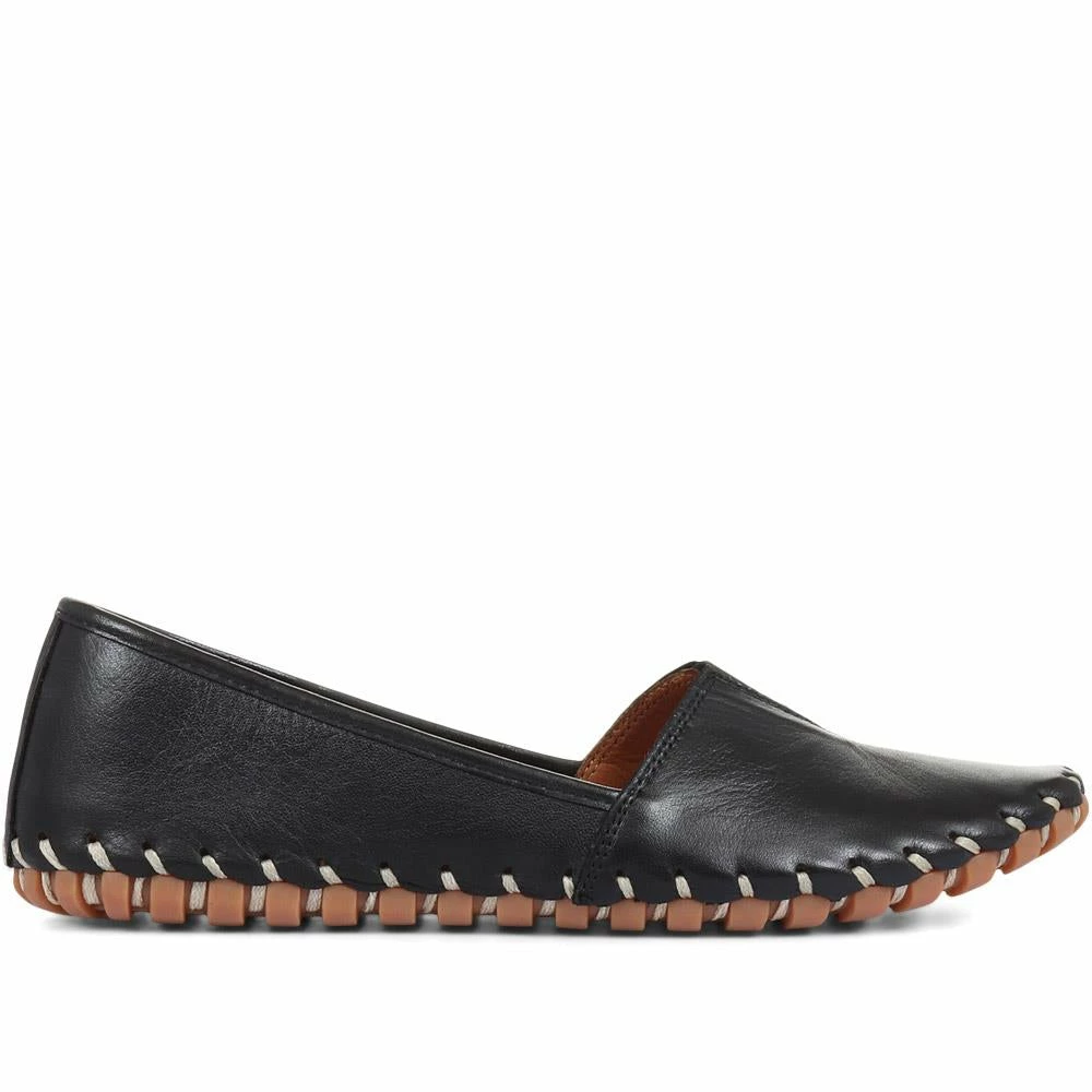 Ladies White Leather Loafers By Pavers - KARY25006 / 309 827 / 309 827 10 Ladies White Leather Loafers By Pavers - KARY25006 / 309 827 / 309 827