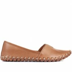 Ladies White Leather Loafers By Pavers - KARY25006 / 309 827 / 309 827 78 Ladies White Leather Loafers By Pavers - KARY25006 / 309 827 / 309 827