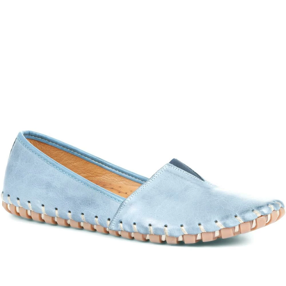 Ladies White Leather Loafers By Pavers - KARY25006 / 309 827 / 309 827 8 Ladies White Leather Loafers By Pavers - KARY25006 / 309 827 / 309 827