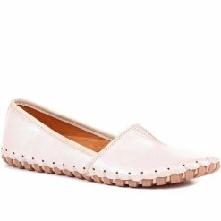 Ladies White Leather Loafers By Pavers - KARY25006 / 309 827 / 309 827 53 Ladies White Leather Loafers By Pavers - KARY25006 / 309 827 / 309 827