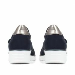 Pavers Embellished Wedge Heel Mary Janes - WOIL35001 / 321 713 Shoes