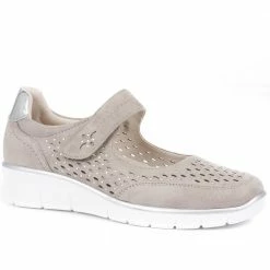 Pavers Embellished Wedge Heel Mary Janes - WOIL35001 / 321 713 Shoes