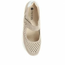 Pavers Embellished Wedge Heel Mary Janes - WOIL35001 / 321 713 Shoes