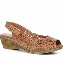 Pavers Leather Slingback Sandals - OZAR35001 / 322 282