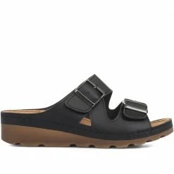 Pavers Ladies Casual Buckle Mule Sandals - SERAY33003 / 319 953 / 319 953