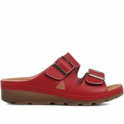 Pavers Ladies Casual Buckle Mule Sandals - SERAY33003 / 319 953 / 319 953