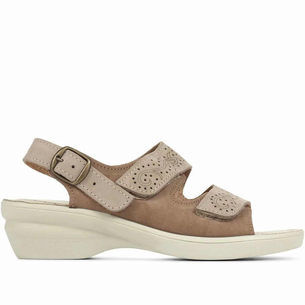 Pavers Fully Adjustable Leather Sandals - POLY35003 / 321 698 4 Pavers Fully Adjustable Leather Sandals - POLY35003 / 321 698