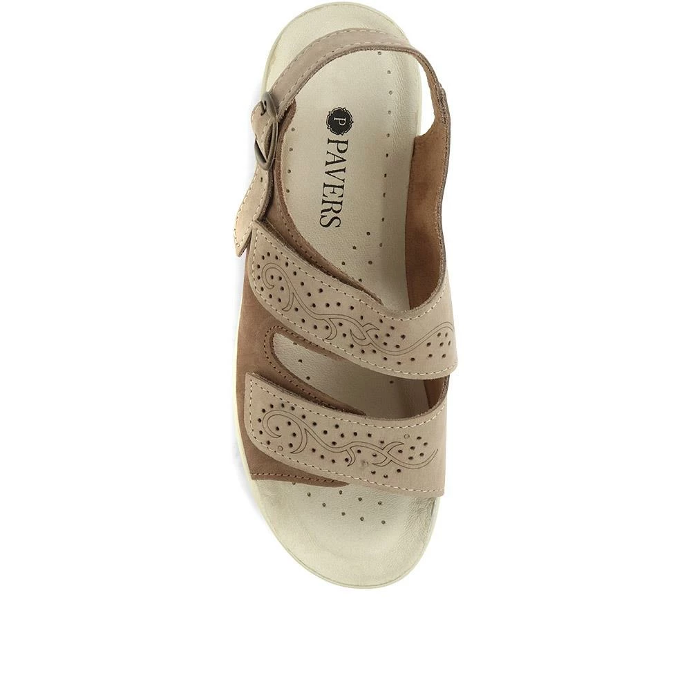 Pavers Fully Adjustable Leather Sandals - POLY35003 / 321 698 6 Pavers Fully Adjustable Leather Sandals - POLY35003 / 321 698