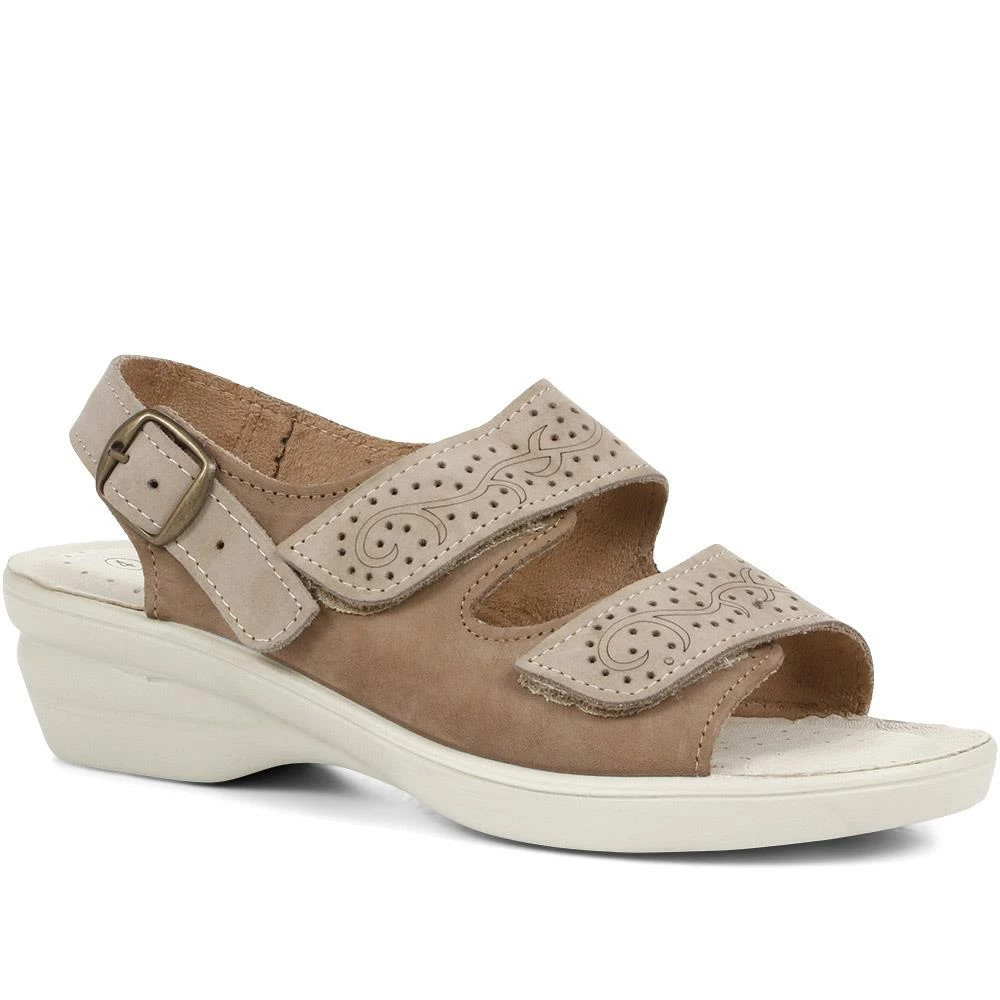 Pavers Fully Adjustable Leather Sandals - POLY35003 / 321 698 2 Pavers Fully Adjustable Leather Sandals - POLY35003 / 321 698