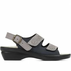 Pavers Fully Adjustable Leather Sandals - POLY35003 / 321 698 18 Pavers Fully Adjustable Leather Sandals - POLY35003 / 321 698