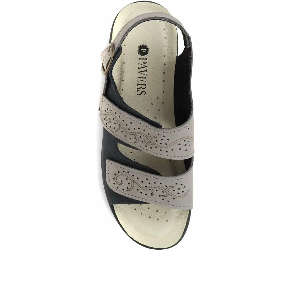 Pavers Fully Adjustable Leather Sandals - POLY35003 / 321 698 10 Pavers Fully Adjustable Leather Sandals - POLY35003 / 321 698