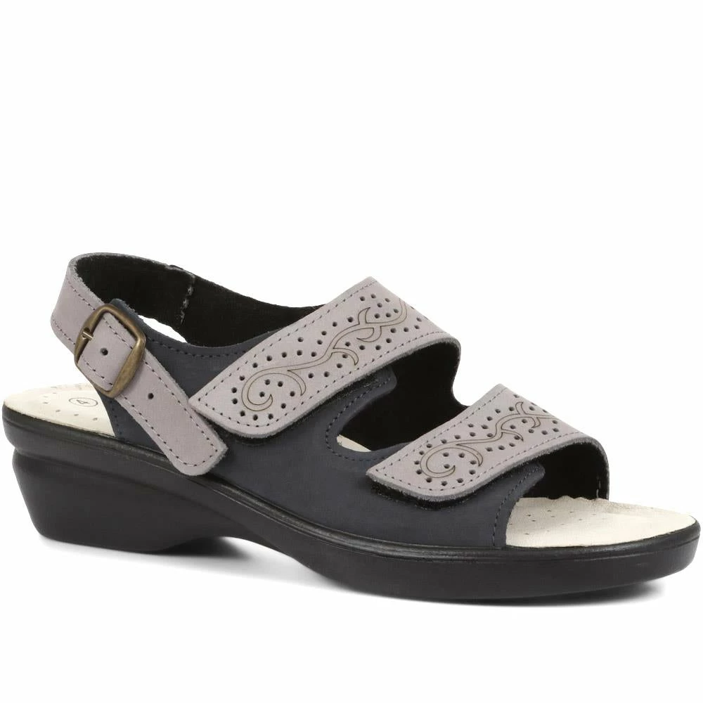 Pavers Fully Adjustable Leather Sandals - POLY35003 / 321 698 3 Pavers Fully Adjustable Leather Sandals - POLY35003 / 321 698