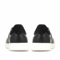 Pavers Wide Fit Leather Lace-Up Trainers - PARK35001 / 321 561
