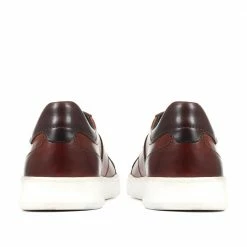 Pavers Wide Fit Leather Lace-Up Trainers - PARK35001 / 321 561