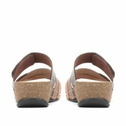 Fly Flot Leather Cross-Strap Mule Sandal - FLY35001 / 321 261