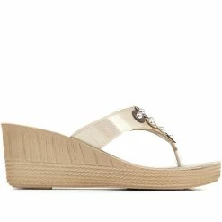Pavers Toe-Post Wedge Sandals - INB35031 / 321 777