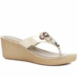 Pavers Toe-Post Wedge Sandals - INB35031 / 321 777
