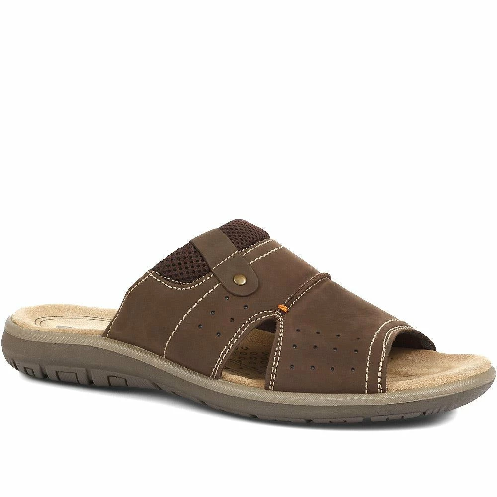 Pavers Men's Leather Mule Sandals - DDIN31023 / 317 728 3 Pavers Men's Leather Mule Sandals - DDIN31023 / 317 728