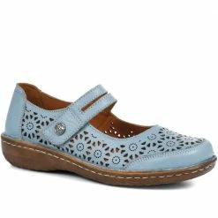 Pavers Wide Fit Leather Mary Jane Shoes - DRTMA35003 / 322 098