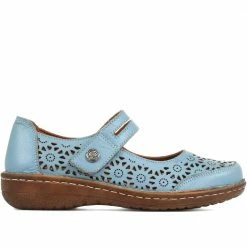 Pavers Wide Fit Leather Mary Jane Shoes - DRTMA35003 / 322 098