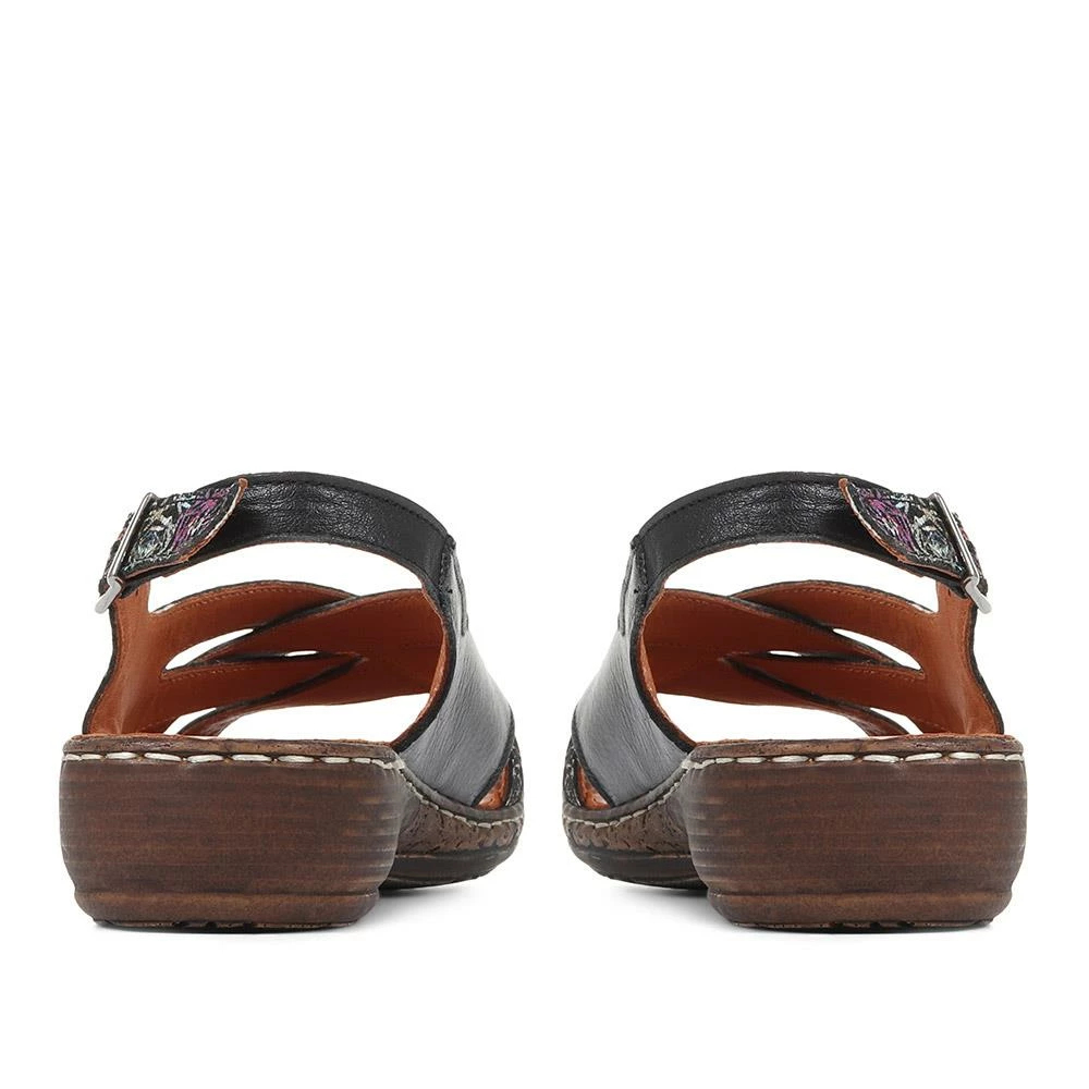 Pavers Wide Fit Leather Slingback Sandals - KAP35005 / 322 112 6 Pavers Wide Fit Leather Slingback Sandals - KAP35005 / 322 112