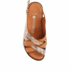 Pavers Wide Fit Leather Slingback Sandals - KAP35005 / 322 112 34 Pavers Wide Fit Leather Slingback Sandals - KAP35005 / 322 112