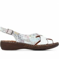 Pavers Wide Fit Leather Slingback Sandals - KAP35005 / 322 112 36 Pavers Wide Fit Leather Slingback Sandals - KAP35005 / 322 112