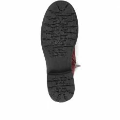 Pavers Floral Print Lace-Up Ankle Boots - WBINS34277 / 321 889