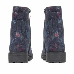 Pavers Floral Print Lace-Up Ankle Boots - WBINS34277 / 321 889