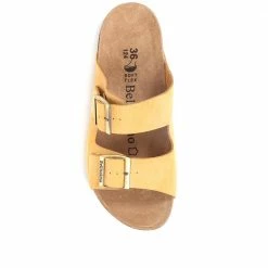 Bellissimo Leather Double Buckle Mule Sandals - BELMETIN33005 / 319 944 48 Bellissimo Leather Double Buckle Mule Sandals - BELMETIN33005 / 319 944