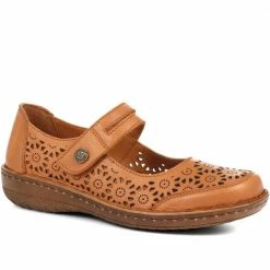 Pavers Wide Fit Leather Mary Jane Shoes - DRTMA35003 / 322 098