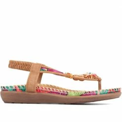 Pavers Embellished Toe Post Sandals - BAIZH35077 / 321 465