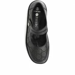 Pavers Wide Fit Leather Mary Jane Shoes - DRTMA35003 / 322 098