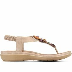 Pavers Embellished Flip Flop Sandals - BAIZH35089 / 321 708