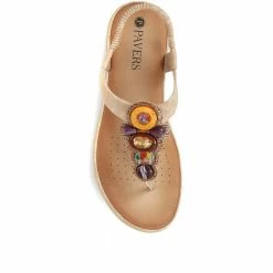 Pavers Embellished Flip Flop Sandals - BAIZH35089 / 321 708