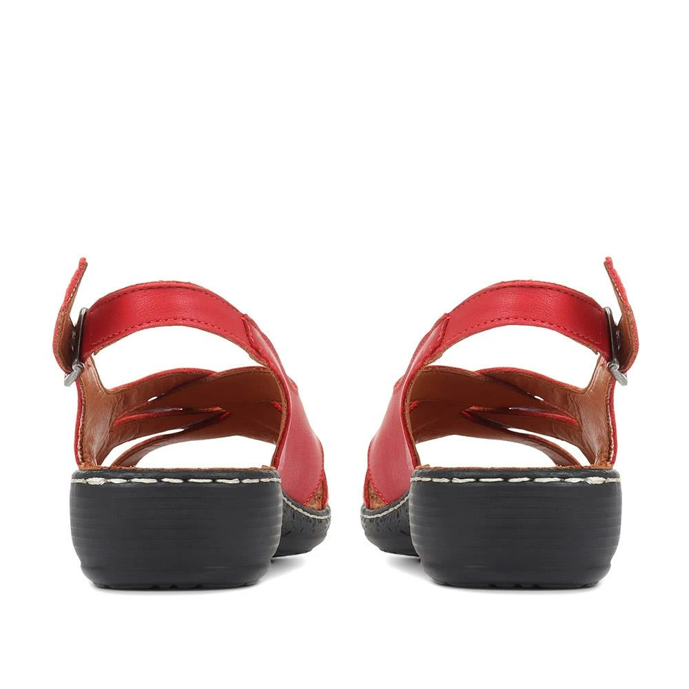 Pavers Wide Fit Leather Slingback Sandals - KAP35005 / 322 112 18 Pavers Wide Fit Leather Slingback Sandals - KAP35005 / 322 112