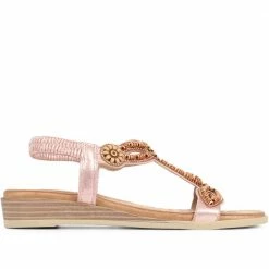 Pavers Flat Embellished Sandals - BAIZH35029 / 321 553