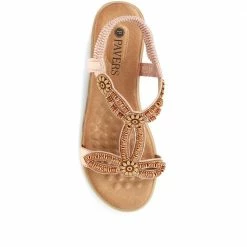 Pavers Flat Embellished Sandals - BAIZH35029 / 321 553