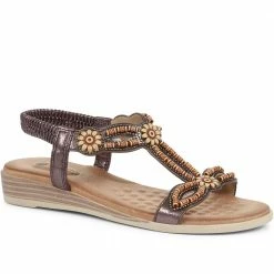 Pavers Flat Embellished Sandals - BAIZH35029 / 321 553