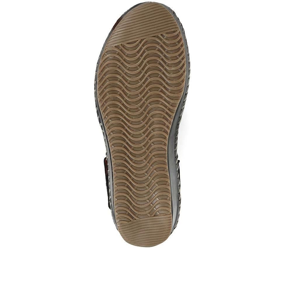 Pavers Leather Wedge Sandals - METIN33015 / 319 980 6 Pavers Leather Wedge Sandals - METIN33015 / 319 980