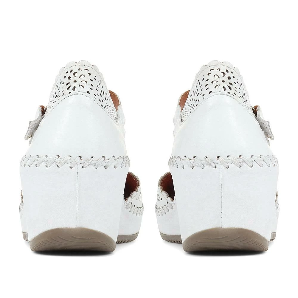 Pavers Leather Wedge Sandals - METIN33015 / 319 980 6 Pavers Leather Wedge Sandals - METIN33015 / 319 980