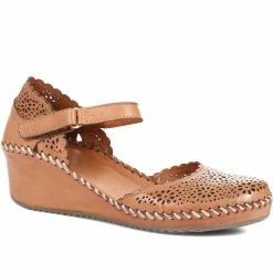 Pavers Leather Wedge Sandals - METIN33015 / 319 980