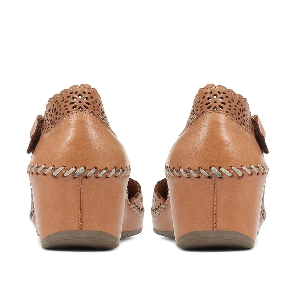 Pavers Leather Wedge Sandals - METIN33015 / 319 980 15 Pavers Leather Wedge Sandals - METIN33015 / 319 980